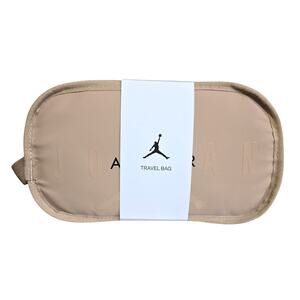 Nike Air Jordan Dopp Kit Toiletry Travel Bag Organizer Jumpman Clutch Pouch Tan
